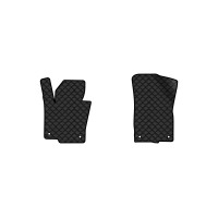 Коврики с экокожи в салон Passat (B6) (with armrest) Volkswagen 2005-2010 6 поколение Sedan EU EVAtech  ECO Экокожа черная c черной ниткой черный кант