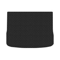 Коврик с экокожи в багажник Tiguan (NF) AT Volkswagen 2007-2018 1 поколение SUV EU EVAtech  ECO Экокожа черная c черной ниткой черный кант
