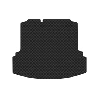 Коврик с экокожи в багажник Jetta (VI) AT Volkswagen 2010-2018 6 поколение Sedan EU EVAtech  ECO Экокожа черная c черной ниткой черный кант