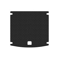 Коврик с экокожи в багажник Touareg (CR) Volkswagen 2018 3 поколение SUV EU EVAtech  ECO Экокожа черная c черной ниткой черный кант