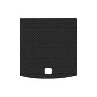 Коврик с экокожи в багажник Touareg (CR) Volkswagen 2018 3 поколение SUV EU EVAtech  ECO Экокожа черная c черной ниткой черный кант