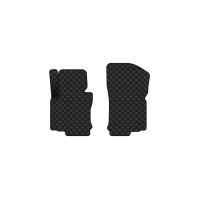 Коврики с экокожи в салон Golf (V) AT 3-doors Volkswagen 2003-2009 5 поколение Htb EU EVAtech  ECO Экокожа черная c черной ниткой черный кант