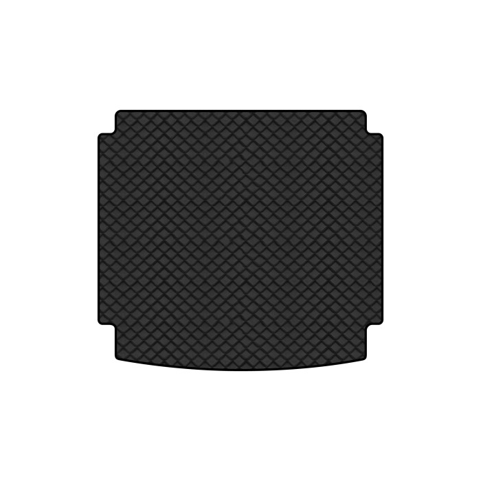 Коврик с экокожи в багажник Touareg (7P) (2-zone climate control) Volkswagen 2010-2014 2 поколение SUV EU EVAtech  ECO Экокожа черная c черной ниткой черный кант