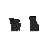 Коврики с экокожи в салон Passat (B7) Volkswagen 2010-2014 7 поколение Sedan EU EVAtech  ECO Экокожа черная c черной ниткой черный кант