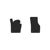 Коврики с экокожи в салон Passat (B7) Volkswagen 2010-2014 7 поколение Sedan EU EVAtech  ECO Экокожа черная c черной ниткой черный кант