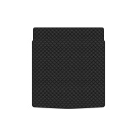 Коврик с экокожи в багажник Passat (B7) Volkswagen 2010-2014 7 поколение Sedan EU EVAtech  ECO Экокожа черная c черной ниткой черный кант