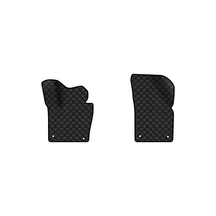Коврики с экокожи в салон Passat (B7) Volkswagen 2010-2014 7 поколение Combi EU EVAtech  ECO Экокожа черная c черной ниткой черный кант