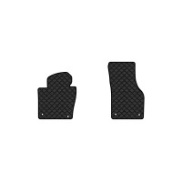 Коврики с экокожи в салон Passat (B7) Volkswagen 2010-2014 7 поколение Combi EU EVAtech  ECO Экокожа черная c черной ниткой черный кант