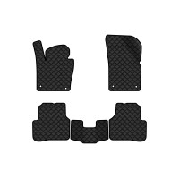 Коврики с экокожи в салон Passat (B7) Volkswagen 2010-2014 7 поколение Combi EU EVAtech  ECO Экокожа черная c черной ниткой черный кант