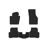 Коврики с экокожи в салон Passat (B7) Volkswagen 2010-2014 7 поколение Combi EU EVAtech  ECO Экокожа черная c черной ниткой черный кант