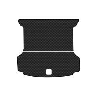 Коврик с экокожи в багажник ID.6 Crozz 7 seats Volkswagen 2021 1 поколение SUV China EVAtech  ECO Экокожа черная c черной ниткой черный кант