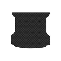 Коврик с экокожи в багажник ID.6 Crozz 7 seats Volkswagen 2021 1 поколение SUV China EVAtech  ECO Экокожа черная c черной ниткой черный кант