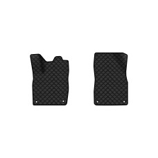 Коврики с экокожи в салон ID.6 Crozz PRO 7 seats Volkswagen 2021 1 поколение SUV China EVAtech  ECO Экокожа черная c черной ниткой черный кант