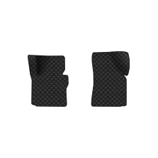 Коврики с экокожи в салон Caddy (2K) 4-doors Volkswagen 2004-2015 3 поколение Minivan EU EVAtech  ECO Экокожа черная c черной ниткой черный кант